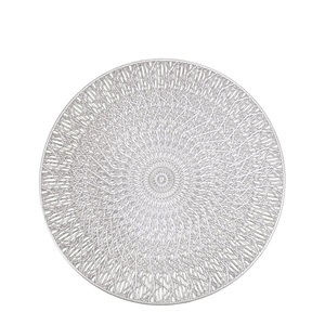 BOEN تصميم رقائق الذهب المنسوجة جولة المفارش المعدنية مجموعة الحصير الديكور الجدول والوسادات - Product Image 3