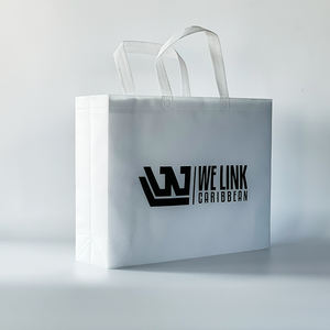 MY üretim şirketi moda <span class=keywords><strong>Logo</strong></span> baskılı lamine PP olmayan dokuma alışveriş çantası eko dostu promosyon olmayan dokuma çanta - Product Image 4