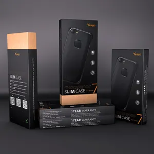 Luxus Custom ized Box Nizza Preis Verpackung Telefon Fall Box Starker Griff Mit Papier fach