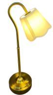Lámpara de Escritorio Tradicional de Latón con Brazo Ajustable, Luz LED Blanca Cálida 3500K para Dormitorio, 30000 Horas de Duración, Regulable, CRI 80 - Product Image 3
