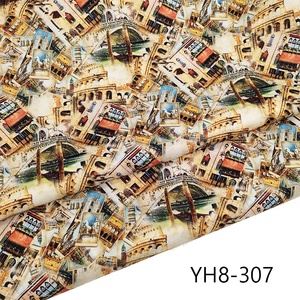 Gran oferta, tela de forro interior de poliéster 100%, estampado de edificio Retro de <span class=keywords><strong>Roma</strong></span>, diseño elegante, patrón clásico para bolsas, característica Fusible - Product Image 4