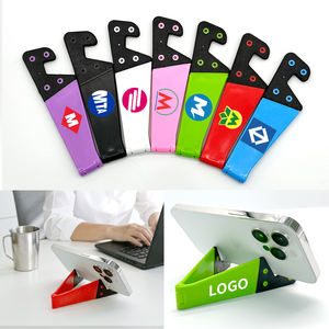 Factory Price Custom Adjustable Lazy V Shape Mobile <b>Phone</b> Holder Tablet <b>Stand</b> Plastic Foldable Portable Cell <b>Phone</b> Holder - Product Image 5
