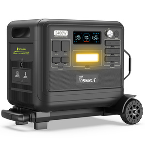 Fossibot F 2400便携式电站2048Wh LiFePO4 2400W纯正弦波太阳能电池板RV端口手电筒雪茄打火机PWM - Product Image 2