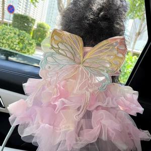 Robe tutu en tulle dégradé pour chien, jupe moelleuse de princesse mignonne pour petits chiens et chats, robe de fête et de mariage pour chiens, vêtements pour animaux de compagnie - Product Image 6