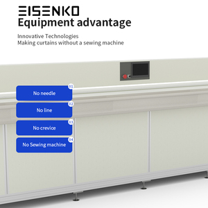 เครื่องเชื่อมผ้าม่านลูกไม้แบบไร้รอยต่อ EISENKO RD-HBHJJ-W35-1 คุณภาพสูง อัตโนมัติ ประสิทธิภาพสูง ใช้ไฟ 220V ควบคุมด้วย PLC รุ่นที่ 1 - Product Image 4