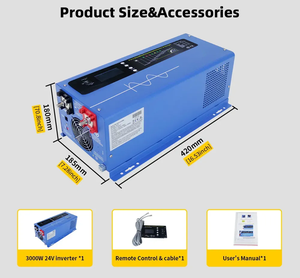 Prix de gros Système solaire hors réseau 6kW 3kW 1kW à onde sinusoïdale pure, sortie monophasée pour usage domestique, onduleur solaire basse fréquence HC - Product Image 3