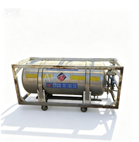 Réservoir Dewar industriel vertical en acier inoxydable soudé, isolé, automatique, pour oxygène liquide, azote, argon, CO2, 175L, 195L, 210L