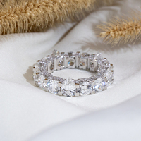 Bague en or massif 10K MSR-2087 avec diamant de laboratoire principal de 0,5 carat D VVS2, certificat IGI, petit diamant de laboratoire HPHT