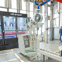 Machine de remplissage et de scellage automatique de sachets en film plastique de qualité alimentaire à haute efficacité avec pompe à moteur pour café, lait en poudre, poudre de piment