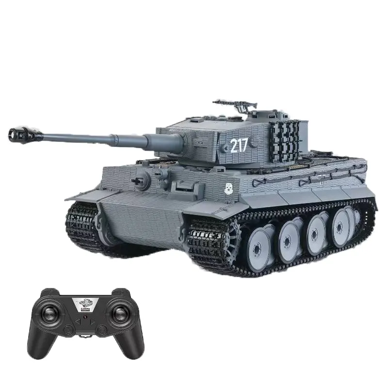 لعبة دبابة للأطفال مقياس 2.4G بمقياس 1:24 RC لعبة نموذج لمحاكاة دبابة معركة عسكرية عربات RC ضد Tamiya