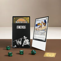 HOLOGRAPHIC DEFENDER Protège-cartes personnalisés mats avec dos artistique, thermoscellables, style tendance, en PP/CPP, 66x91mm, pour la protection des cartes de jeu