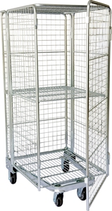 Cages logistiques industrielles en treillis métallique pour entrepôt, supermarché, chariot de transport, conteneur à rouleaux de roulement - Product Image 3