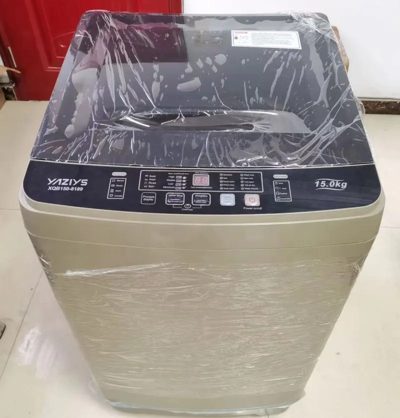 hot selling top load 15kgs big capacity LED touch screen multi purpose wave washier automatic washing machine with dryer