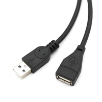 Câble d'extension USB 2.0 mâle vers femelle de 5 pieds (0,5 m, 1 m, 1,5 m), câble de synchronisation de données à grande vitesse pour PC, ordinateur portable, clavier