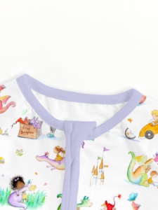 Tutine Miozing per Neonata con Stampa Dinosauro, in Bambù e Spandex, per Tutte le Stagioni, con Cerniera a Doppio Senso, Ecologiche e Traspiranti - Disponibili - Product Image 6