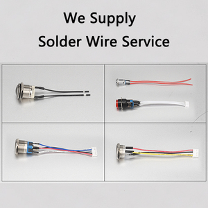 Thép không gỉ 12V/24V/220V không thấm nước <span class=keywords><strong>push</strong></span> <span class=keywords><strong>button</strong></span> chuyển <span class=keywords><strong>RGB</strong></span> <span class=keywords><strong>Led</strong></span> 5A 12mm/16mm/19mm/22mm Cấu trúc điện tử IP65 250V 1No 1Nc - Product Image 4