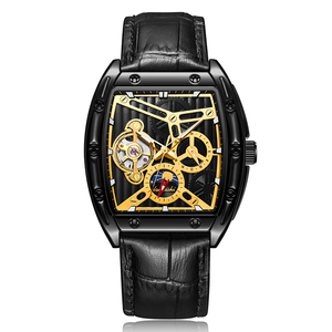 Montres pour hommes, fournisseurs de montres automatiques mécaniques, montres-bracelets pour hommes <span class=keywords><strong>Boss</strong></span>, <span class=keywords><strong>cuir</strong></span>, tourbillon, rectangle, automatiques, luxe pour hommes - Product Image 3