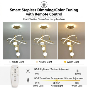 <span class=keywords><strong>Luminaire</strong></span> suspendu moderne minimaliste en fer de style nordique pour salon et <span class=keywords><strong>salle</strong></span> à <span class=keywords><strong>manger</strong></span>, éclairage intérieur LED blanc chaud - Product Image 6