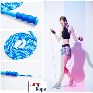 เชือกกระโดดลูกปัดเชือกกระโดดสำหรับฟิตเนสการสร้างร่างกายสำหรับผู้ใหญ่เด็กผู้หญิงเชือกกระโดดแบบปรับได้สำหรับการออกกำลังกายการออกกำลังกายกีฬาเพื่อความบันเทิง - Product Image 5
