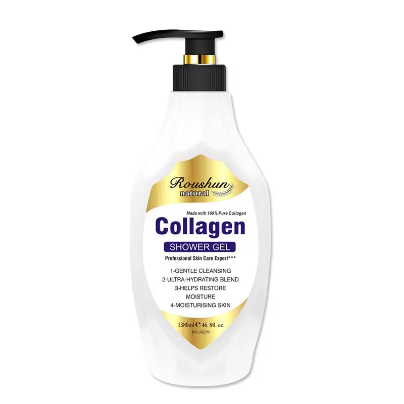 Roushun Collagen gel douche douche pour tous types de peau