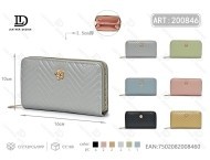 Portafoglio da Donna a Scomparto Singolo, Medio, in Microfibra Sintetica, Chiusura con Cerniera, Protezione RFID, per Uso Quotidiano - Product Image 1