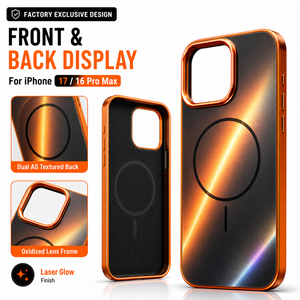 Funda para iPhone 17 16 Pro Max con Anillo Magnético, Panel Trasero Texturizado con Impresión Dual AG, Resistente a Arañazos, Precio de Fábrica - Product Image 4