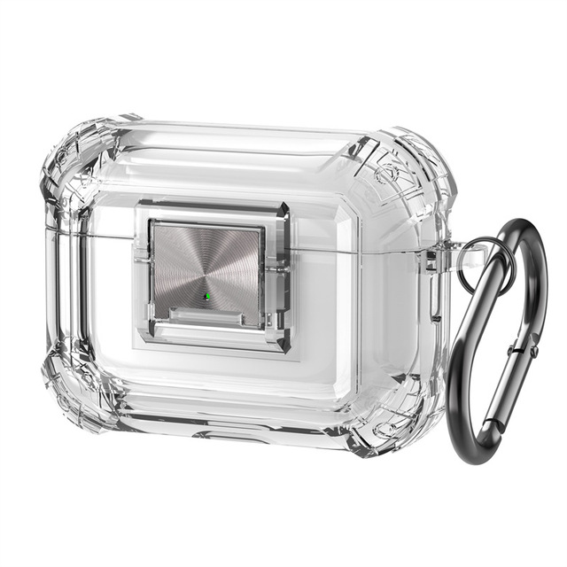 Clear Second Generation Plastic Protective Case for AirPods 4 Pro Durable Transparent Earphone Cover