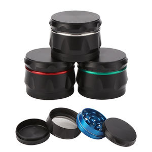 Erliao all'ingrosso durevole 34 mm a forma di canna in lega di zinco smerigliatrice di erbe in metallo 4 strati smerigliatrice portatile - Product Image 1