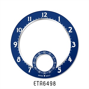 Nouveau style, cadran personnalisé mat et brillant, squelette 38 mm pour <span class=keywords><strong>mouvement</strong></span> automatique <span class=keywords><strong>ETA</strong></span> <span class=keywords><strong>6497</strong></span> <span class=keywords><strong>ETA</strong></span> 6498, petit second noir ou bleu à 6 heures - Product Image 5