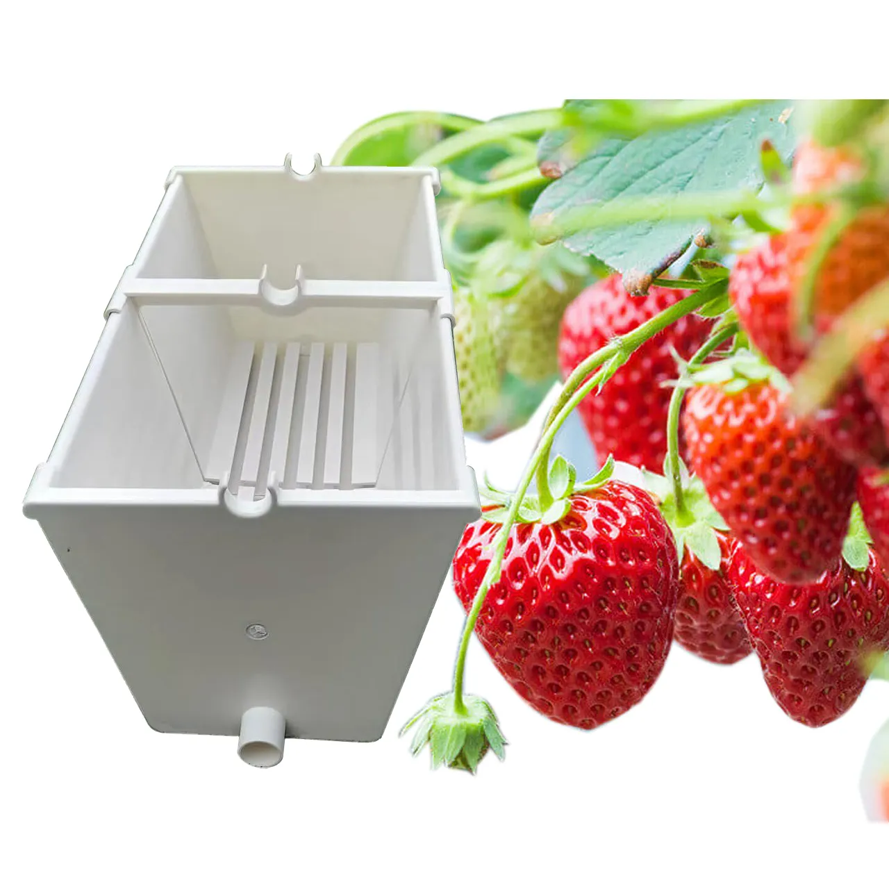 Gouttière de fraises en pvc pour la culture de légumes, fruits, fraises, concombres, tomates dans une serre hydroponique commerciale, nouvel arrivage