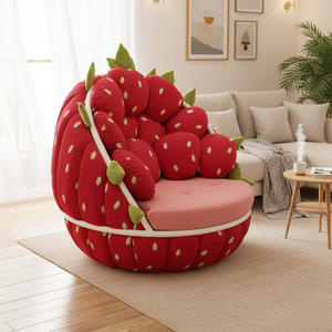كراسي أريكة على شكل فواكه من المصنع مباشرة، أريكة عصرية على شكل فراولة، كراسي استرخاء مخصصة لغرفة المعيشة وغرفة النوم والفنادق - Product Image 6