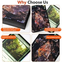 Protège-cartes holographiques personnalisés, lisses et durables, à chargement par le haut, pour jeux de cartes /TCG/PTCG