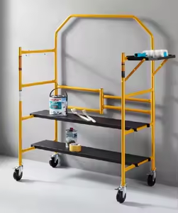 Offre Spéciale supermarchés chariot à outils multicouche cadre en métal roues verrouillables et échafaudage à boucle de roue pliable facile - Product Image 5