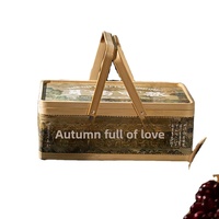 Caixa de Presente Personalizada para Mooncake com Embalagem de Bambu, Atacado, Logotipo Personalizado, Embalagem de Presente de Madeira Reciclável, Caixa de Bambu
