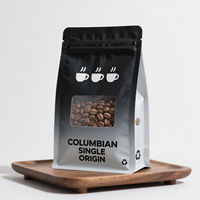 Impression numérique feuille d'aluminium effet UV bonbons en plastique biscuits grains de café sacs d'emballage debout sac de café avec fermeture éclair
