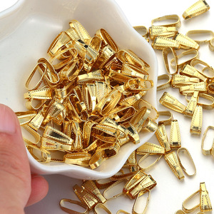 Conectores de Pinza para Colgantes de Acero Inoxidable con Baño de Oro de 18K para Joyería DIY |   Fornituras para Collares de Varios Tamaños Que No Se Destiñen - Product Image 5