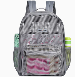 <span class=keywords><strong>Sac</strong></span> à <span class=keywords><strong>dos</strong></span> en maille tendance avec fermeture éclair, léger et durable, 20-37L, pour étudiants, trajets quotidiens, natation, voyage, plage, sports de plein air LK04-408 - Product Image 3