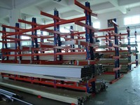 Estantería Cantilever Industrial de Doble Cara para Almacén, Tipo Bandeja Reforzada, Viga Estable y Duradera con Protección Anticorrosión para Frío