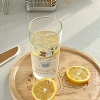 Verre à boire en verre borosilicaté de haute qualité, fait main, style Instagram, motif bonhomme de neige nocturne, pour jus, motif dessin animé