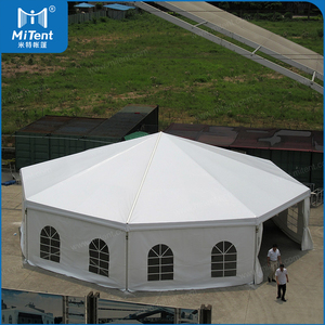 Tienda de campaña de aleación de aluminio para eventos de circo al aire libre, carpa poligonal redondo para fiesta, boda, diámetro de m - Product Image 5