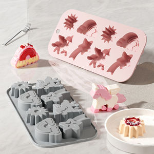 Moule à <span class=keywords><strong>gâteau</strong></span> SILIKOLOVE Factory à 8 cavités, LFGB, platine, antiadhésif, démoulage <span class=keywords><strong>facile</strong></span>, sans BPA, en silicone, pour la <span class=keywords><strong>décoration</strong></span> de gâteaux au mousse - Product Image 5