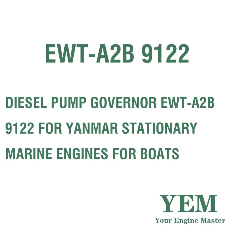 مضخة ديزل محافظ EWT-A2B 9122 YANMAR ثابتة المحركات البحرية للقوارب