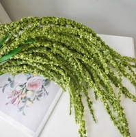 Amaranthus Artificiel en Gros, Feuillage Suspendu Fait Main, Décoration Végétale, 8 Branches, pour Mariage et Décoration Florale Intérieure