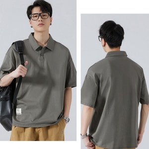 80% Coton 20% Polyester Tricoté Uni 250GSM Respirant Lourd Luxe Coupe Ample Épaules Tombantes Logo Personnalisé Design Boxy pour - Product Image 5