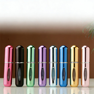 <span class=keywords><strong>Atomizador</strong></span> de Perfume Portátil de Alta Gama, Personalizado, de 5 ml, Mini Botella de Spray Recargable y a Prueba de Fugas, Estuche de Viaje para Fragancias, Carcasa de Plástico - Product Image 1