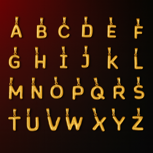 Dijes de Letras OEM de la A a la Z, Dijes Iniciales, Dijes para Brillo Labial, Etiqueta Metálica para Tubo de Cosméticos - Product Image 3