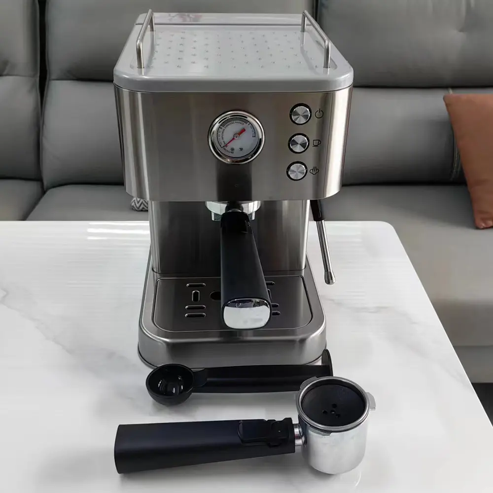 Drew Luxury Stainless Steel Capsule Coffee Maker Electric Espresso & Cappuccino Machine for Home & Hotels EU Plug