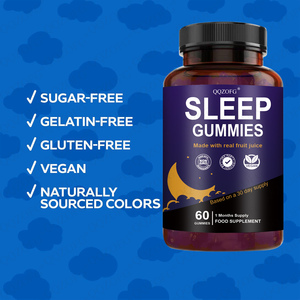 QQZOFG GOMITAS PARA DORMIR CON JUGO DE FRUTA <span class=keywords><strong>REAL</strong></span>, SIN OMG, VEGANAS, 60 GOMITAS, SUMINISTRO PARA 1 MES, SIN AZÚCAR, SIN <span class=keywords><strong>GELATINA</strong></span>, SUPLEMENTOS HERBALES - Product Image 4