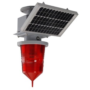Baliza de Navegación Solar Tgz 155, Luz de Señalización Ferroviaria Roja IP65 - Product Image 4