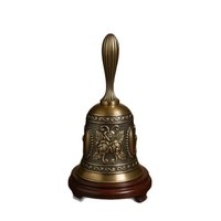 Campana Metálica Brillante Retro de Aleación de Zinc con Manivela, Diseño Irregular que Atrae la Fortuna, Decoración Moderna para Bares y Restaurantes